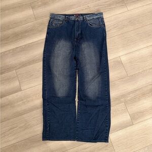 Vintage Circuit Baggy Denim Jeans